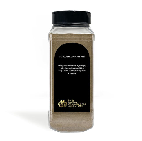 GranAroma Ground Basil, 13.2 oz, Peppery Flavor for Sauces & Dressings