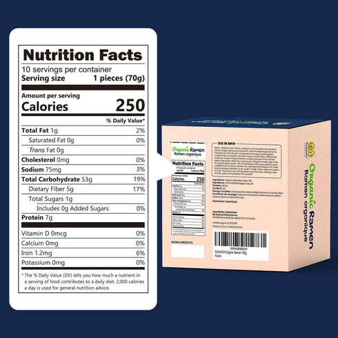 SUNGIVEN Organic Ramen Noodles: Healthy Low Sodium, Ready in 3 Minutes, 2.46 OZ (Pack of 10)