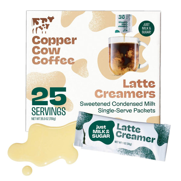 Copper Cow Coffee Sweetened Condensed Milk Coffee Creamer Singles (25 pack) |