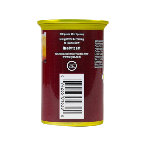 12 oz Ziyad Halal Luncheon Loaf Meat - Premium Beef Canned Food for Quick Meals - Perfect for Sandwiches, Pasta, Rice