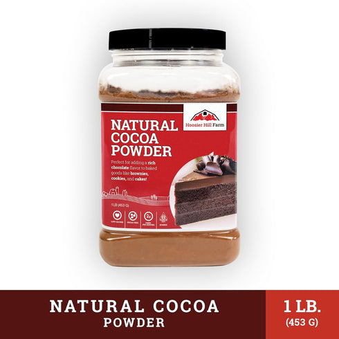1LB (Pack 1) Hoosier Hill Farm Natural Cocoa Powder