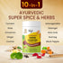 10 4 oz Vegs Turmeric Golden Milk Powder - Ayurvedic Super Spice Mix Golden Milk Latte with Organic Turmeric, Ginger