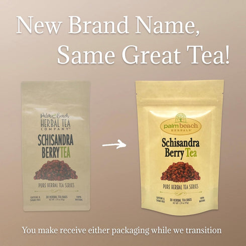 30ct Palm Beach Medicinal Herbs - Schisandra Berry Tea - Pure Herbal Tea Series
