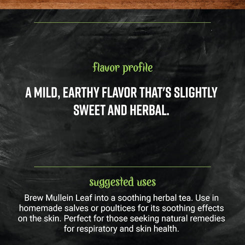 Gummies, 16 (Pack 1) Frontier Co-op Mullein Leaf, Cut and Sifted - Dried Mullein Leaves, Ideal for Loose Leaf Tea, Tea