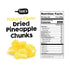 (2lb) IAN's Dried Pineapple Chunks Sweetened With Natural Cane Sugar - Dehydrated Pineapple Chunks, Candied Pineapple