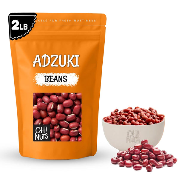 Oh! Nuts Adzuki Beans - Raw - 100% Natural - 2 lb