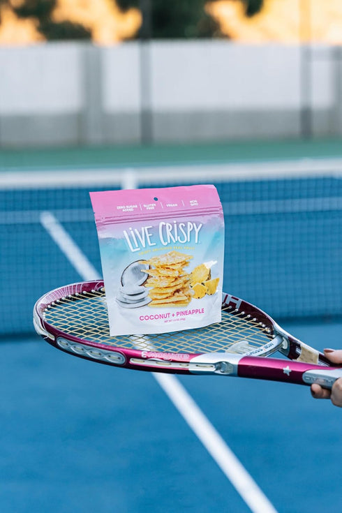 Live Crispy 4 Pack Crunchy Fruit Chips - No Sugar Added, Dried Fruit Snacks For Adults & Kids Lunch Box | Coconut