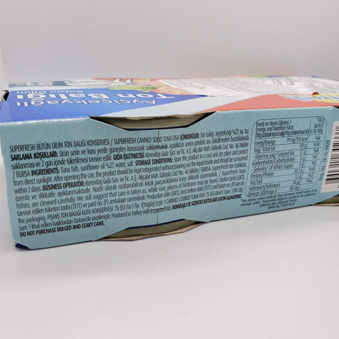 SuperFresh 2x160gr Super Fresh Tuna Fish Cans in Sunflower Oil, Yellow in Tuna Quality
