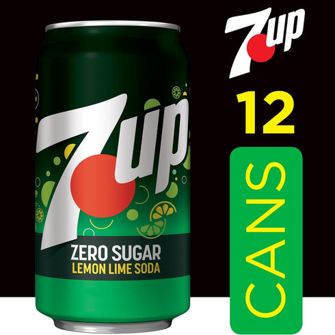 7-Up 12 Oz., Pack 12 Zero Sugar Soda