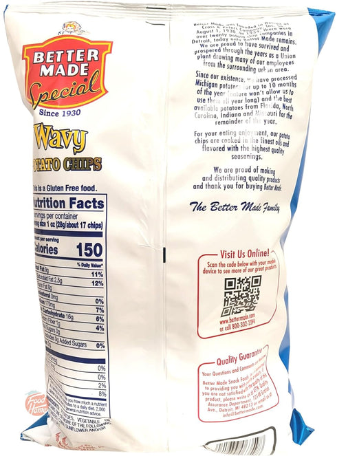 9-ounce Better Made Wavy potato chips bag