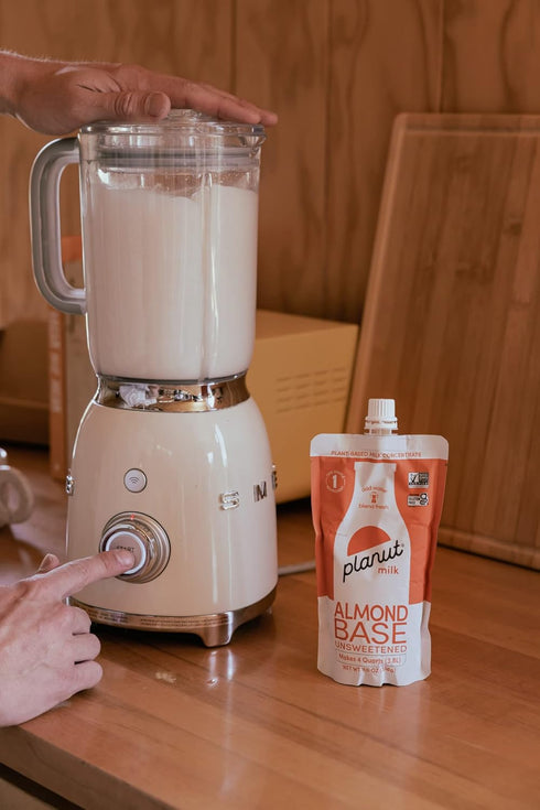 100% 4 (2 Pack) Almond Milk Base - Concentrated Almond Milk from Planut- Whole Nuts - Makes Quarts - Keto-Friendly