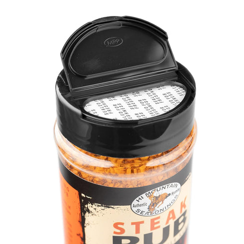 10 Oz Hi Mountain Seasoning | STEAK RUB | Western Style BBQ Rub | Steak Seasoning | Delicious on Beef, Pork