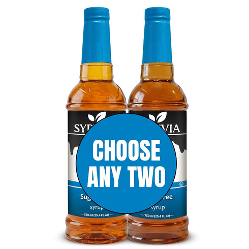 Syruvia Sugar Free Coffee Syrup Choose Your Flavors Custom Bundle Premium Flavored
