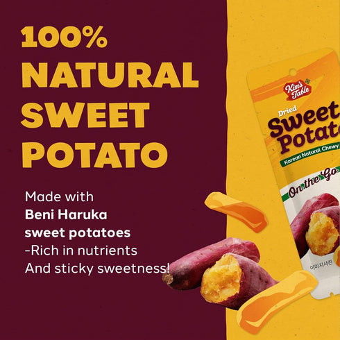 (10 Packs) 100% Dried Sweet potato Korean Snacks Glueten Free Pre Workout Healthy Foods, Korean Diet Foods/Natrural
