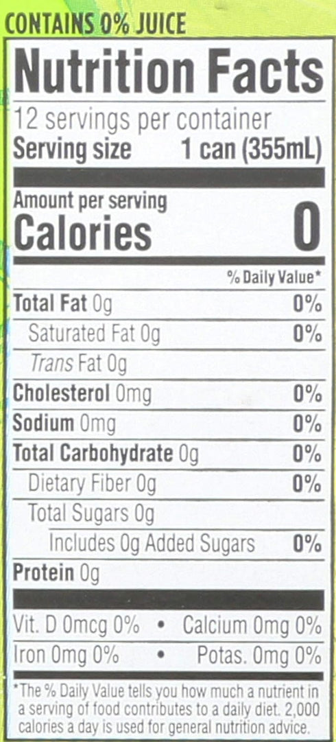 365 12 Oz by Whole Foods Market, Lime Sparkling Water, Fl