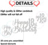 Silver Glitter Happy 18th Birthday Cake Topper - 18th Birthday Party Decoration