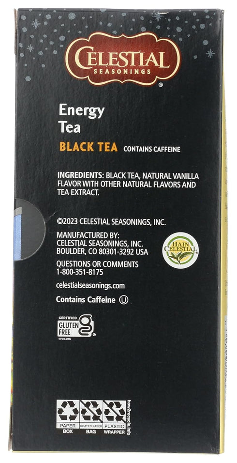 12 Count Celestial Seasonings Black Tea, Energy Black Tea