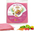 TANISA Square Beetroot Rice Paper Wrappers for Spring Rolls, 8.7 inch, 7 oz, Gluten Free, Natural Pink Banh Trang