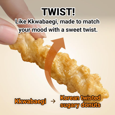 10.05 oz (1 Pack) Nongshim Honey Twist Snack, Sweet Crispy Korean Snack, Acacia Honey, Twisted Crinkle Shape, Crunchy