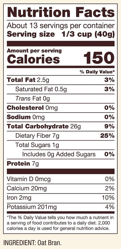 18-Ounce (Pack 3) Bob's Red Mill Cereal Oat Bran
