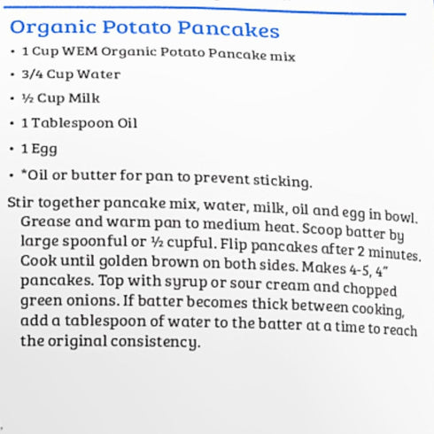 Mix-22 oz. (Pack 2) War Eagle Mill Organic Potato Pancake Bag
