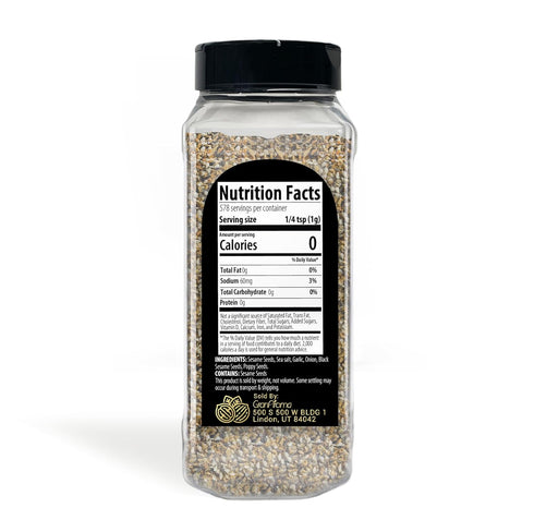 GranAroma Everything Bagel Seasoning, 20.4 oz, Crunchy Spices & Seeds
