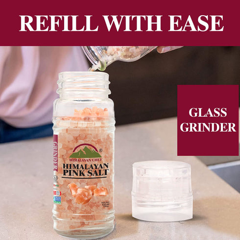 Himalayan Chef Pink Salt Grinder - 4.2 oz (5303C)