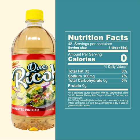 24 Oz, 3-Pack De Mi Pais Seasoned Vinegar Que Rico! Perfect Pantry Staple for Enhancing Flavors in Salads, Marinades