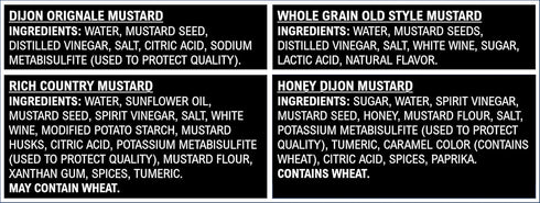 Pack 7 Oz, 4 Count Maille Mustard Variety