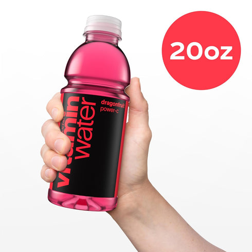 20 oz 12 Pack vitaminwater Power-C Dragonfruit Nutrient Enhanced Flavored Water Beverage, fl Bottles