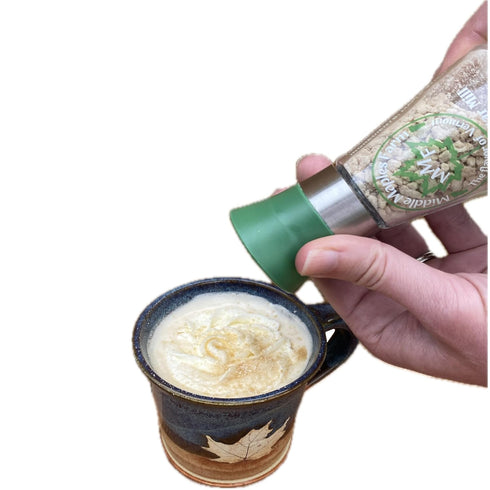 1.8oz Middle Maples Farm Vermont Organic Maple Sugar Mill, The Perfect Culinary Gift, Refillable Glass with Ceramic