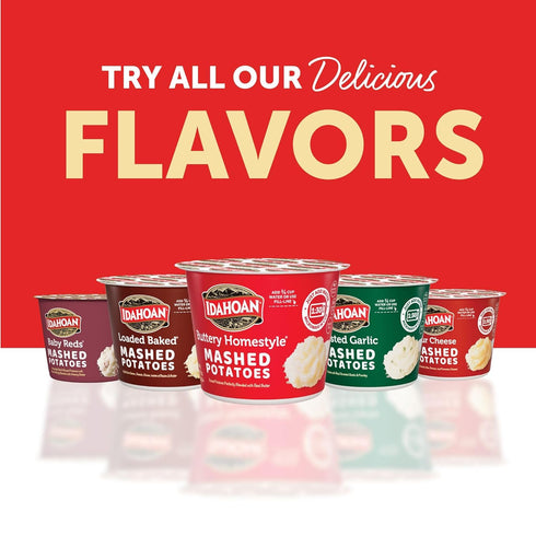 1.5oz (Pack 24) Idahoan Buttery Homestyle Mashed Potatoes Cup