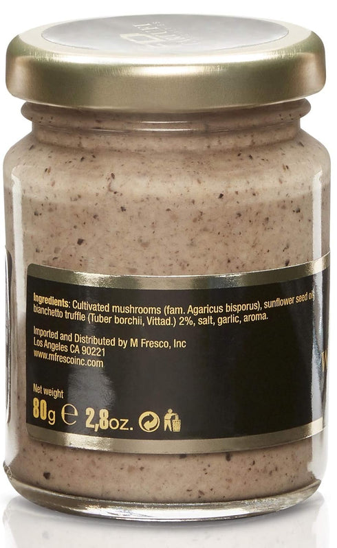 80g (2.82oz) FD TARTUFI White Truffle Tapenade - (Tuber Borchii) Gourmet Food Sauce | Condiments | non gmo | Made