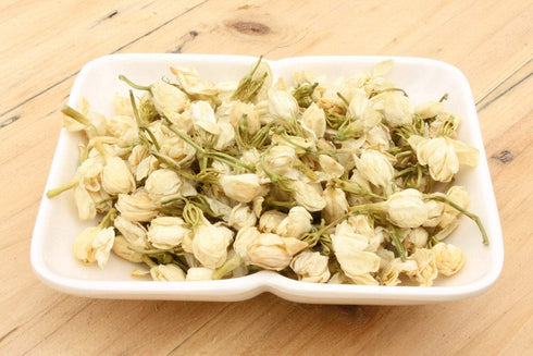 Dried Edible Jasmine Flower Buds by Majestic Herbs, 50g (1.75oz) - Natural for Herbal Teas and Crafts