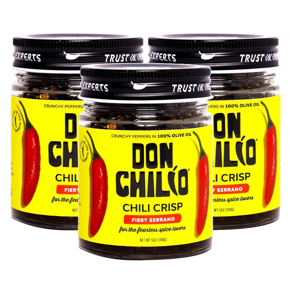 Don Chilio Medium Heat Serrano Mexican Chile Crisp, 5 oz, 3 Pack