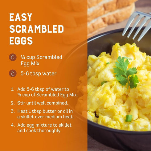 1.5 lb Judee's Gluten Free Scrambled Egg Mix - Easy Camping & Hiking Meals with Powdered Eggs - Baking & Cooking
