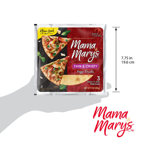 Mama Mary's 7" 9 (Pack 5) Pizza Crust, Thin, Ounce