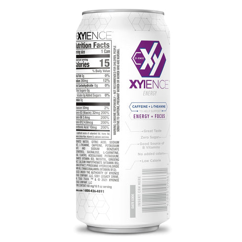 16 oz (Pack 12) Xyience Blueberry Pomegranate Energy Drink, fl can
