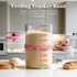 34 Oz Pro Sourdough Starter Kit Glass Jar With Lid, Cloth Cover, Date Band, Temp Strip Sourdough Bread Baking Supplies