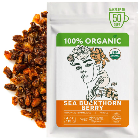 Organic Sea Buckthorn Berry Sea Buckthorn Tea, Dried Seaberry, Seabuckthorn Espino Amarillo