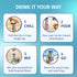 99.7% 11.2oz (330ml) 12-Pack Blue Monkey Sparkling Coconut Water with Watermelon - Coconut Water & Juice Blend - No