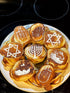 3D Kitchen Art Set 8 3.5-Inch-Scale of Hanukkah Stencils for Cappuccino, Sufganiyot, Pancakes, Bread, Hot Cocoa & Hot