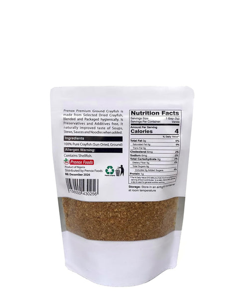 Prenox Foods 5oz Prenox Crayfish dried ground (Baby Shrimp)