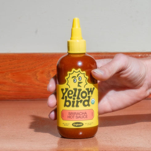 Organic Sriracha Hot Sauce by Yellowbird, 9.8 oz, Plant-Based, Gluten Free, Non-GMO