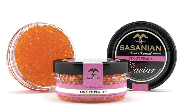 Tsaritsa GUARANTEED OVERNIGHT! Rainbow Freshwater Trout Roe from France (1 oz)