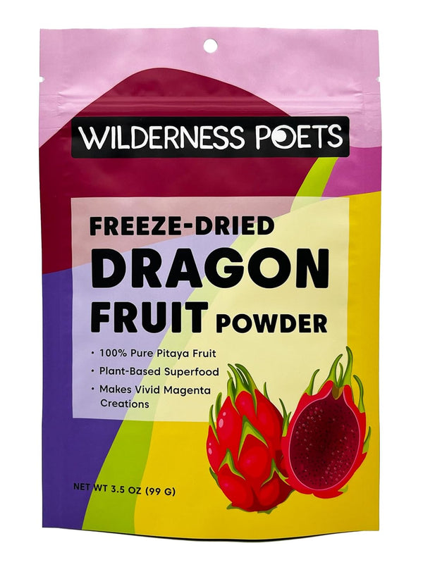 Wilderness Poets Freeze Dried Dragon Fruit Powder - Pink Pitaya (Pitahaya) 3.5