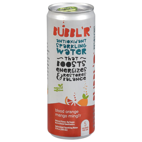 Generic 6pk/12 oz BUBBLR_Blood Orange Mango Minglr Antioxidant Sparkling Water - fl Can