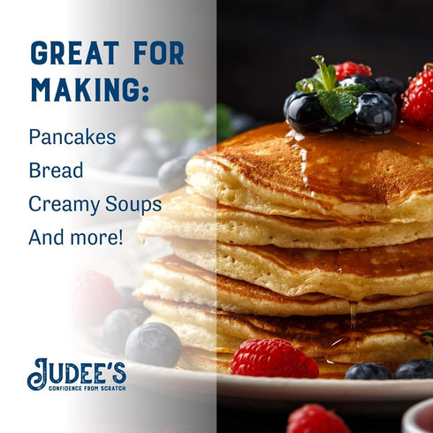 11.25 Oz Judee's Gluten Free Buttermilk Powder - Make Cornbread & Fried Chicken with Dry Milk Powder