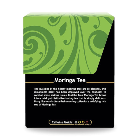 Buddha Teas Moringa Tea, Herbal Tea, Caffeine Free, 18 Tea Bags