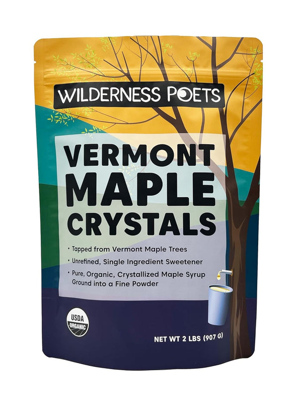 Wilderness Poets Organic Maple Sugar Crystals (32 Ounce - 2 Pound)
